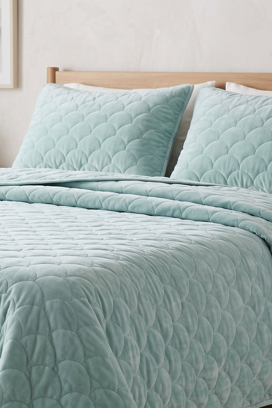 Mint Whisper Wave - Bedspread Set