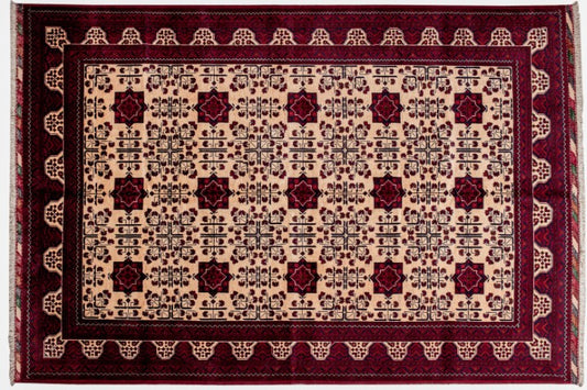 Royal Crimson Akhal - Handmade Rug