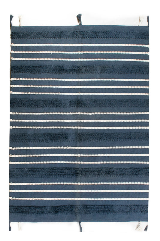 Nile Reflections - Handmade Cotton Kilim