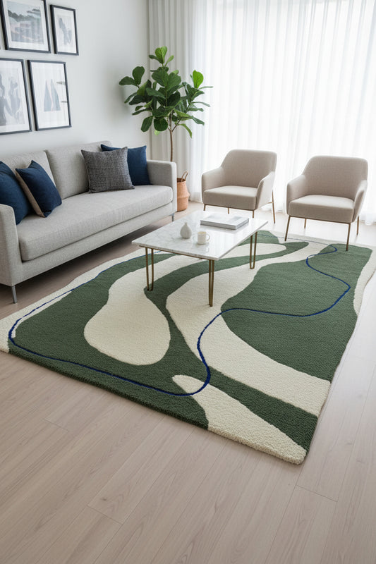 Flowing Path - Hand Tufted rug