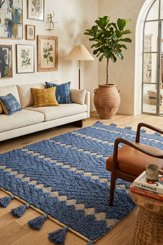 Indigo - Handmade Wool  Kilim