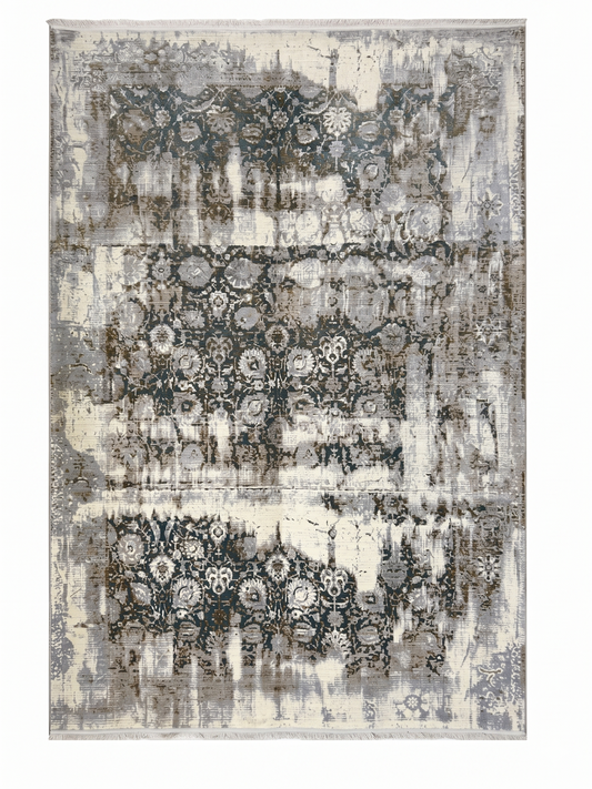 Gridwork Grey - Bamboo Silk