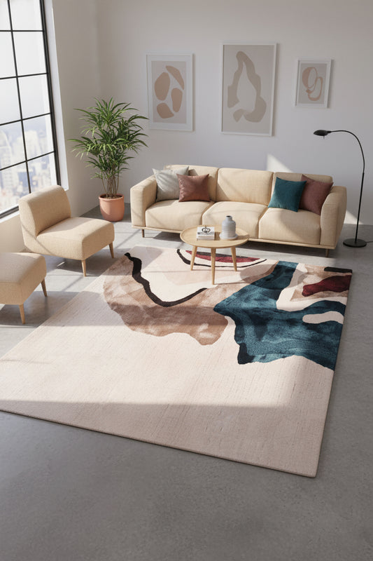 Abstract Shore - Hand Tufted rug