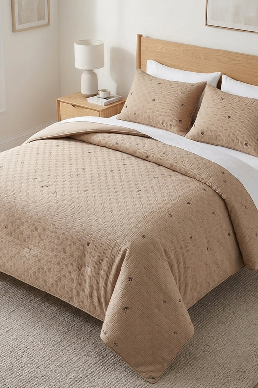 Warm Oatmeal Artisan - Bedspread Set