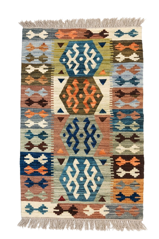 Amber Motif - Handmade Noul Wool Kilim