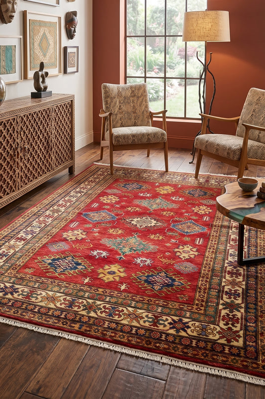 Afghani Kazak Wool   - Handmade Rug