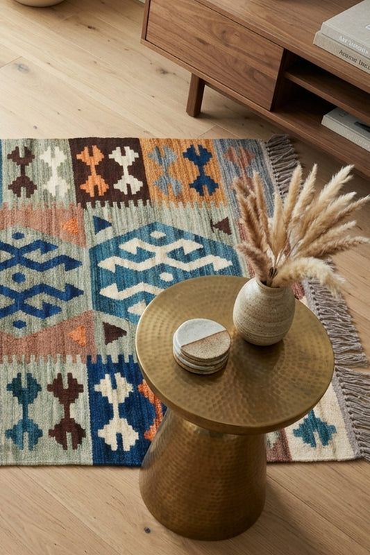 Amber Motif - Handmade Noul Wool Kilim
