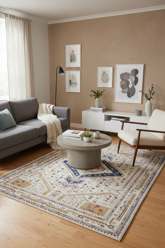 The Medallion Vista - Digital Woven Rug