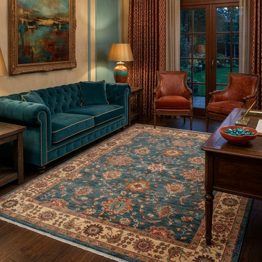 Azure Heritage - Handmade Rug