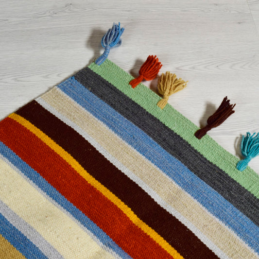 colorful strips - Handmade Wool Kilim