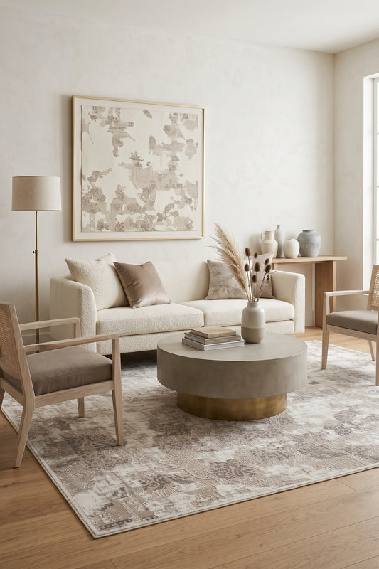The Ivory Mirage - Machine Rug