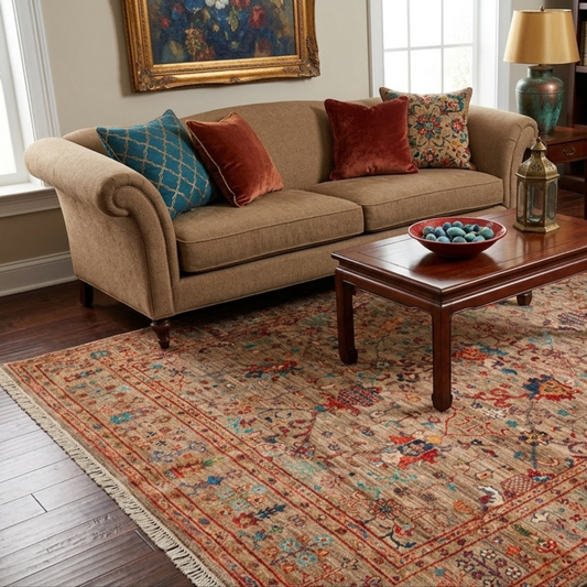 Ochre Meadow - Handmade Rug