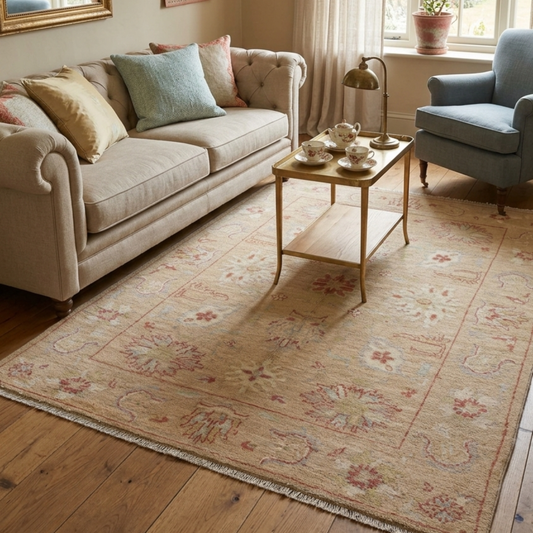 Sandstone Serenity - Handmade Rug