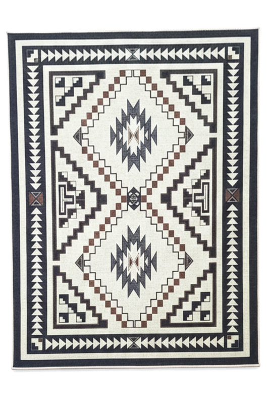 The Tribal Symmetry - Digital Woven Rug