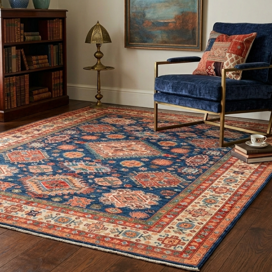 Vellum Azure - Handmade Rug