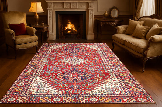 Egyptian Kazak - Handmade Rug