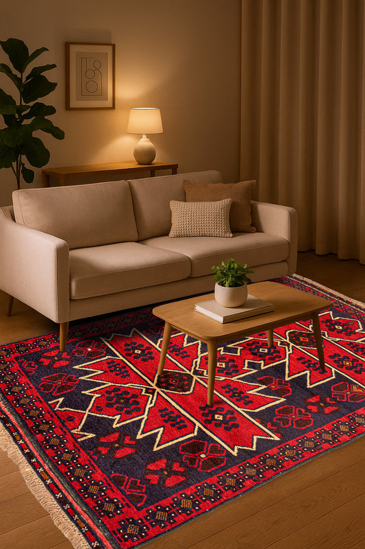 Afghani Pluchi - Handmade Rug