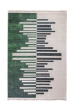 Pixel Forest -Digital Woven Rug